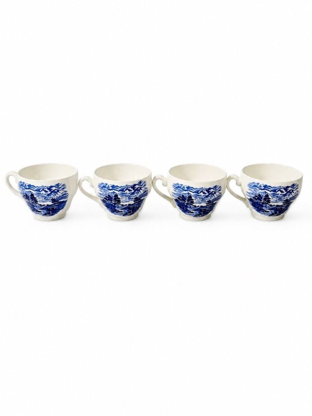 Transferware Tea Cup Enoch Wedgwood Countryside”Teacup -Blue and White Dishware